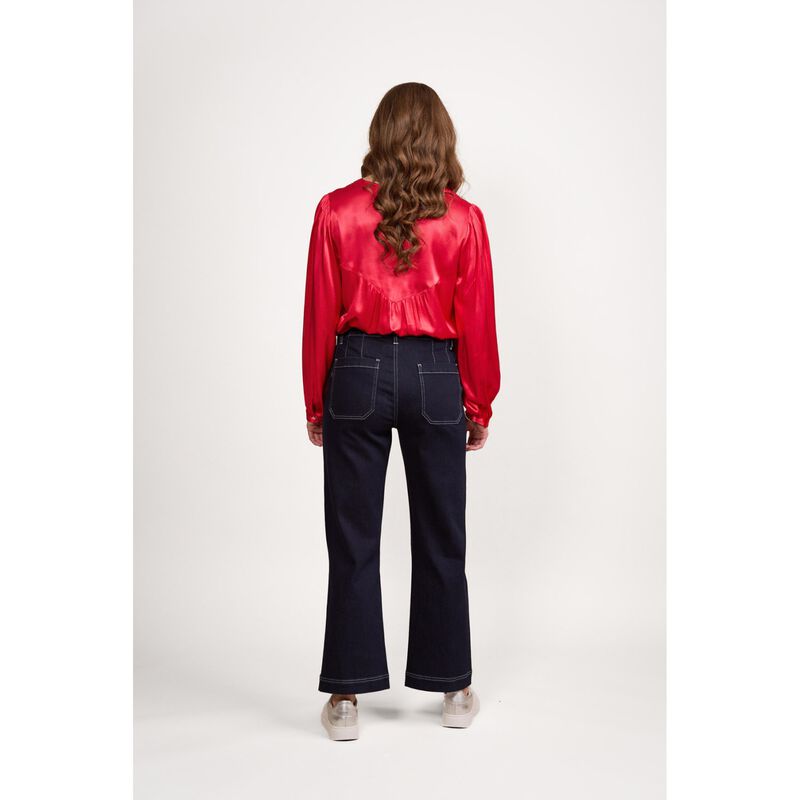Vassalli Wide Leg Ankle Grazer Jean image number 8